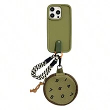 Diy 手機殼橄欖綠數碼印花袋形手機套帶肩帶 - 軍綠色 - 查看 5