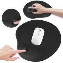 Mouse Pad Alfombrilla Raton Ergonomico Muñeca Antideslizante - Negro - Ver 8