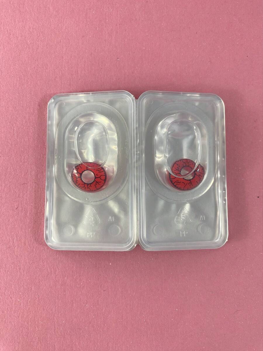 PUPILENTES CON ESTILO /lentes de contacto de color/lentes de contacto - Rojo - Ver 1