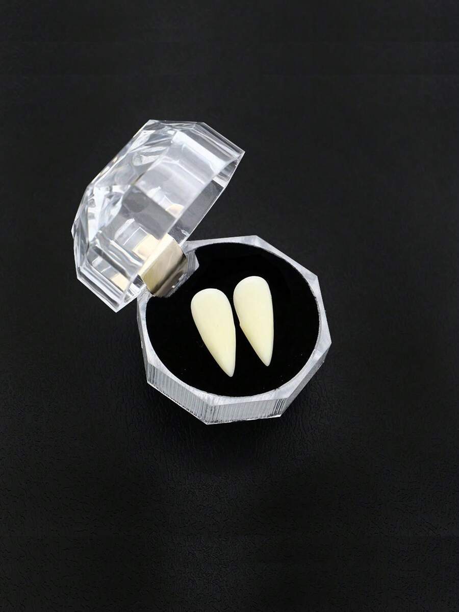 Dientes Postizos En Caja De 19 Mm Para Cosplay, Disfraz De Fiesta - En caja de 19 mm. - Ver 1