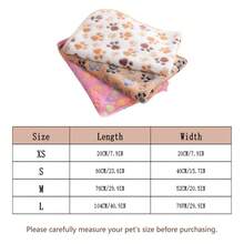 1pc Paw Print Random Pet Blanket For Cat And Dog For Cold Season - Apricot - View 3