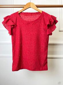 Women Blouses - Đỏ - Xem 1