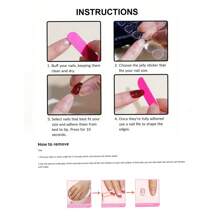 24入組黑貓眼指甲貼短方形人工指甲日常輕奢美甲 - 黑色 - 查看 5