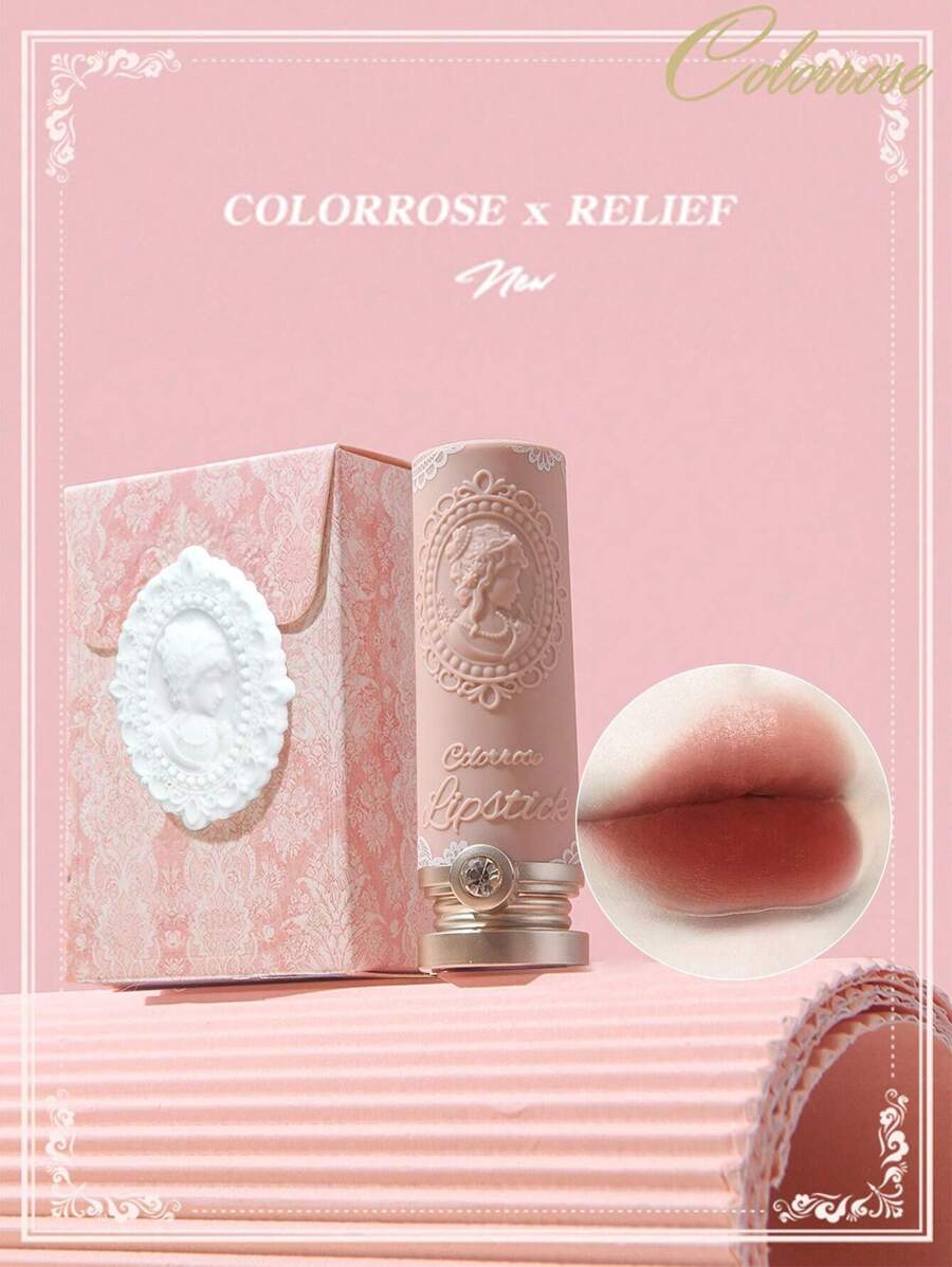 COLORROSE Matte & Glossy Lipstick, Super Glossy Lipstick, High Pigment Lipstick, Nourishing Creamy Formula, Caramel Maple Color