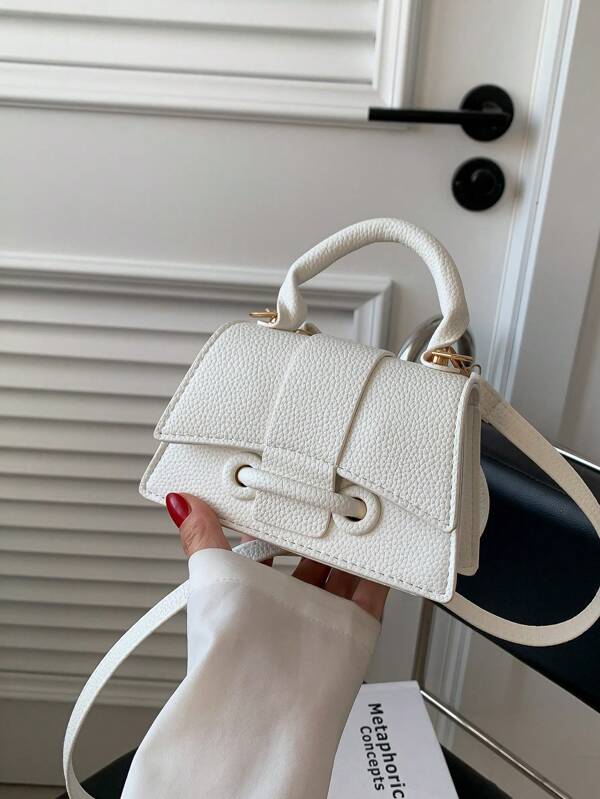 2025 This Year's Popular Super Texture Lipstick Bag Foreign Mini Small Square Bag, New Solid Color Versatile Handbag, Women's Bag