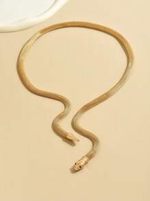 1條金屬蛇纏繞連接指環手鍊