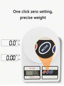 Cân điện tử nhà bếp bằng nhựa 1 cái - trắng - Xem 3