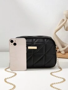 時尚極簡小方格女士包