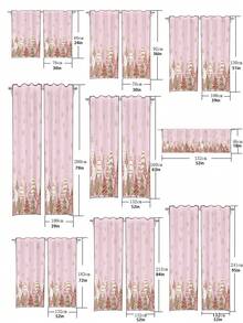 1 Pieza De Cortina De Ventana Con Patrón Creativo Impreso - color - Ver 5