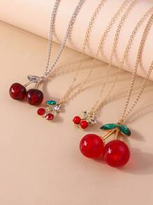Set Kalung - Merah - View 1