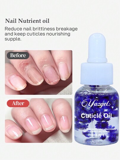 25ml Purple Flower Nail Nourishment 1Box Oil Soften Tool Treatment Cuticle Revitalizer Oil Prevent Agnail Nail Polish Nourish Oil Easy To Carry