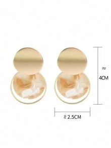 Bông tai lủng lẳng - Vàng - Xem 5