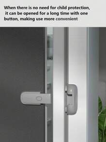 Refrigerator Door Universal/Increase Constant Opening Function Gray 1 Pc Latch Lock