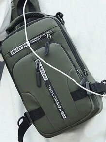[三种背法] 多功能胸包男士斜挎包单肩包小背包背包胸包学生包腰包单肩包旅行工作运动度假必备品轻便防盗外出礼物送给男士男朋友丈夫男孩