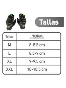 Motorcycle Gloves; Anti-Slip And Sensory Protection For Any Activity. - Green - View 8