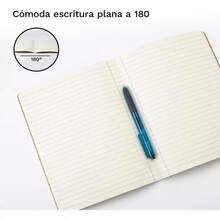 2 cuadernos encuadernados en kraft, 160 páginas, diseño en caja, cuadernos para estudiantes, agendas, material de oficina y escolar - Albaricoque - Ver 5