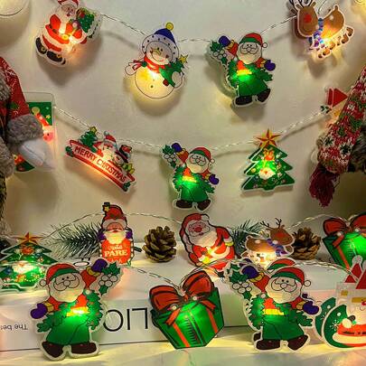 Christmas Decoration Lights - Tree, Snowman, Santa, Reindeer, Wreath, Led Light Strings, Indoor/Outdoor Home, Table, Yard, Room Decor Christmas Decor Christmas Gift Thanksgiving Christmas Tree Decor Ornaments Christmas Light Bedroom Decor Home Decor Party Decor Holiday Festival Room Decor