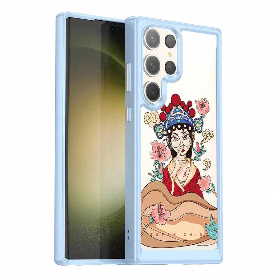 华丽多彩的奢华潮流手机壳适用于三星 Galaxy S23 Ultra/S23+/S23FE/S23/S22 Ultra/S22+/S22/Note10+/Note 20 Ultra/Note 20/M54 5G/M34 5G/M23/M14/M13 5G/F54 5G/F34/F23/F14/A73/A54 5G/A53/A34 5G/A33/A25/A24/A23/A14/A13/A04S 手机壳 - 藍色 - 查看 1