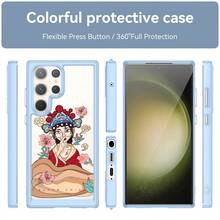 华丽多彩的奢华潮流手机壳适用于三星 Galaxy S23 Ultra/S23+/S23FE/S23/S22 Ultra/S22+/S22/Note10+/Note 20 Ultra/Note 20/M54 5G/M34 5G/M23/M14/M13 5G/F54 5G/F34/F23/F14/A73/A54 5G/A53/A34 5G/A33/A25/A24/A23/A14/A13/A04S 手机壳 - 藍色 - 查看 2