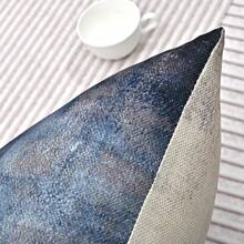 2 Miếng Họa tiết Bàn chải Vỏ đệm không cần chất độn , Màu xanh hải quân Chất vải Gối ném Che phủ , Đối với Sofa , Đi văng - Màu xanh hải quân - Xem 8