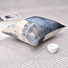 2 Miếng Họa tiết Bàn chải Vỏ đệm không cần chất độn , Màu xanh hải quân Chất vải Gối ném Che phủ , Đối với Sofa , Đi văng - Màu xanh hải quân - Xem 7