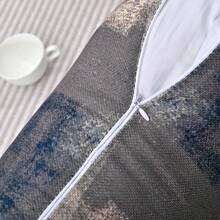 2 Miếng Họa tiết Bàn chải Vỏ đệm không cần chất độn , Màu xanh hải quân Chất vải Gối ném Che phủ , Đối với Sofa , Đi văng - Màu xanh hải quân - Xem 9