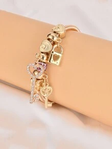 إسورة حجر الراين مفتاح و بتعليقة قفل