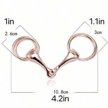 1pc Ladies' Scarf With Horse Buckle, Suitable For Daily Use - Silver - View 2