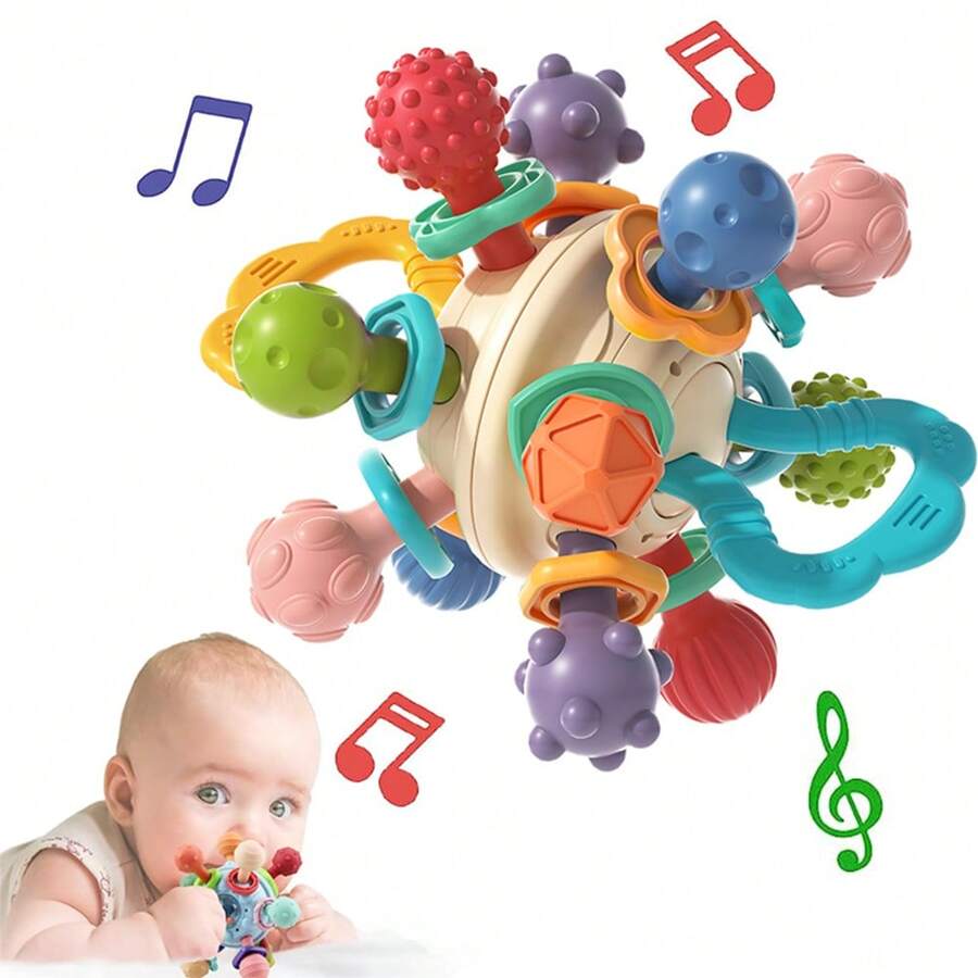 Baby Teething Toys Infant Sensory Chew Rattles Toys Newborn