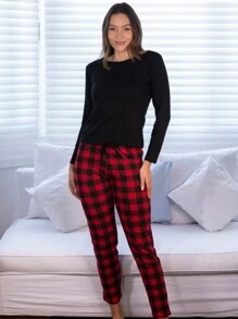 Women Pajama Sets - Red - View 7