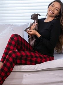 Women Pajama Sets - Red - View 1