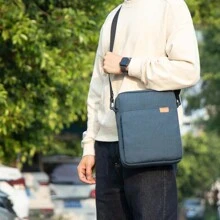 VALUEWIN BlueColor MiniMalist Fashion DesignTablet Case Compatible With Samsung Galaxy Tab S6 Lite Galaxy Tab S7 IPad Pro 11/IPad 9.7 9-11Inch Tablet Shoulder Bag Carrying Case Storage, Laptop Bag, For Travel, Camping, Fishing Classroom Laptop Bags Classroom Bags Teacher Storage Bags Classroom Organizer Bags - Blue - View 2