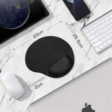 Mouse Pad Alfombrilla Raton Ergonomico Muñeca Antideslizante - Negro - Ver 6