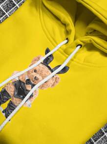 Men Sweatshirts - 黃色 - 查看 3