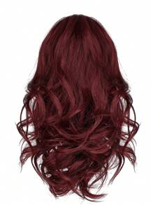 Synthetic Hair Ponytail In Burgundy Color, 12 Inches Length, Suitable For Daily Wear, Made Of Matte High Temperature Fiber - Burgundy - View 4