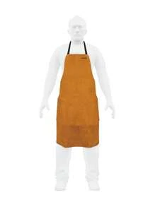 Peto de carnaza o mezclilla, Equipo de Protección para soldar - Amarillo Mostaza - Ver 1