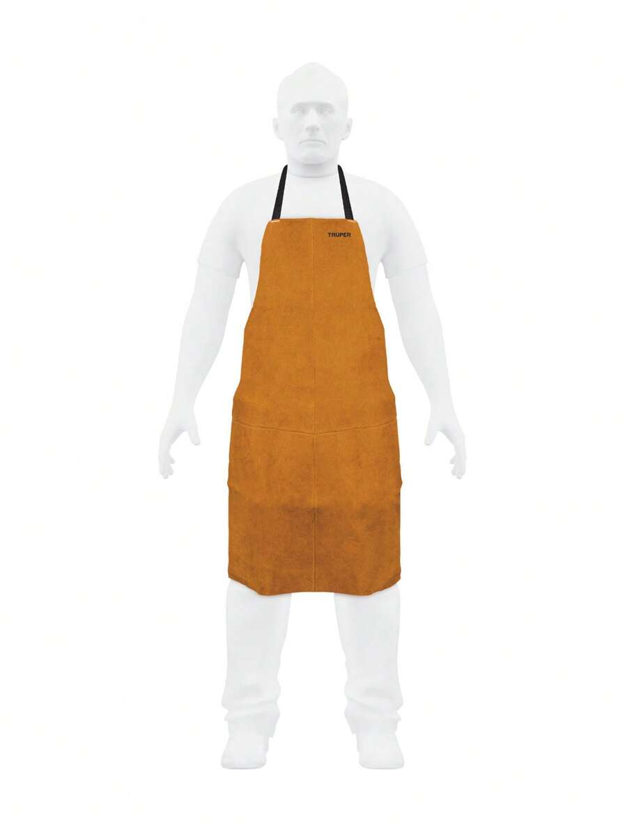 Peto de carnaza o mezclilla, Equipo de Protección para soldar - Amarillo Mostaza - Ver 1
