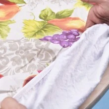 1入組西瓜印花vinyl圓桌布,彈性邊緣,適用於室內外使用,防水防油 - 印花款 - 查看 9