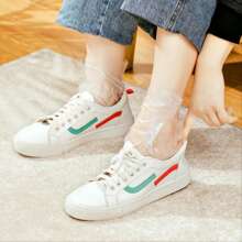 100個一次性腳套:保持您的腳部柔軟,無裂縫! - 白色 - 查看 6