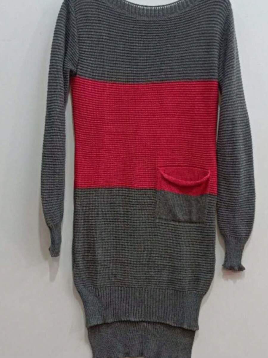 Women Knit Tops - 深灰色 - 查看 1