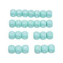 26pcs/pack 12mm Silicone Alphabet Beads Basic Jewelry Making Supplies, One Bead For Each Letter - Multicolor - View 5