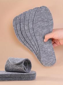 3ANGNI 4pcs Màu xám Mùa Đông Dày , Hấp thụ , Thoáng khí , Mềm mại Felt Đối với Thời tiết lạnh - Xám - Xem 2