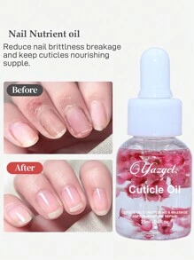 25毫升粉色花朵指甲滋养液 1盒装葵花籽油软化工具护理角质层活化油预防指甲老化指甲油滋养油方便携带指甲 - 彩色 - 查看 1