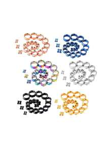 1pair Punk Style Stainless Steel Gold Brass Knuckle Ear Cuff For Men's Daily Wear - Yellow Gold - View 6