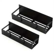 1pc Multipurpose Magnetic Spice Rack, Refrigerator Organizer Shelf With Hooks For Kitchen Tool - With Hook - View 3