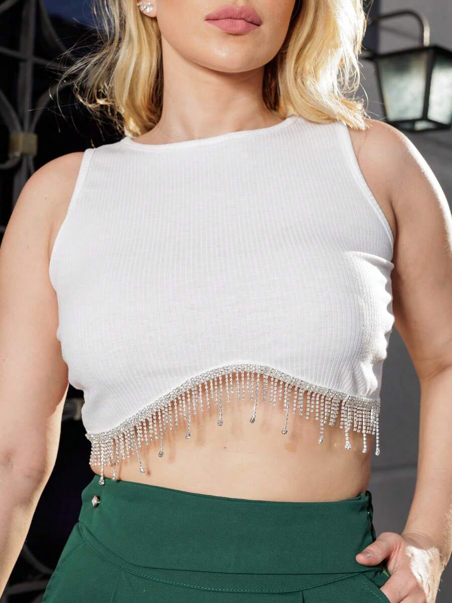 Women Tank Tops & Camis - 白色 - 查看 1