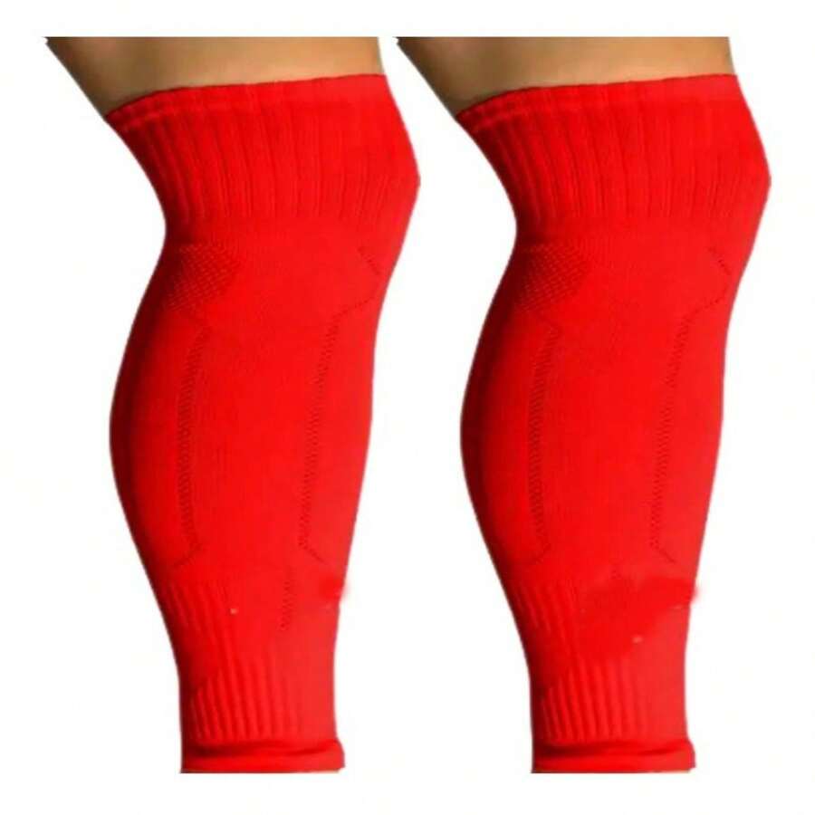 Men Crew Socks - Red - View 1