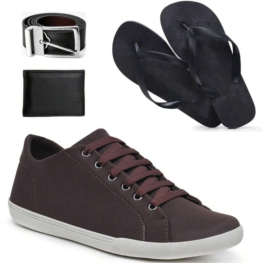 Men Sneakers - 鏽棕色 - 查看 1