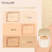 Focallure Polvo Compacto De Textura Suave Con Efecto Mate Y Duradero Para Poros Invisibles, Ligero Y A Prueba De Agua, Control De Aceite Para Polvo Facial - #01 marfil - Ver 6