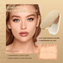 Focallure Polvo Compacto De Textura Suave Con Efecto Mate Y Duradero Para Poros Invisibles, Ligero Y A Prueba De Agua, Control De Aceite Para Polvo Facial - #01 marfil - Ver 5